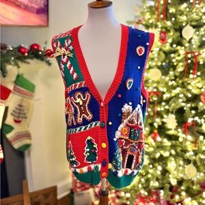 Vintage 1995 Christmas Vest